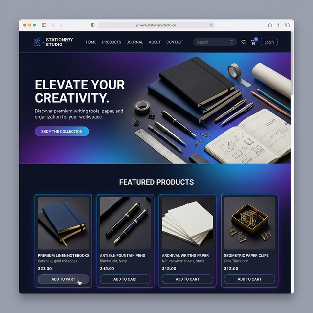 Demo Web Profil Toko Stationery